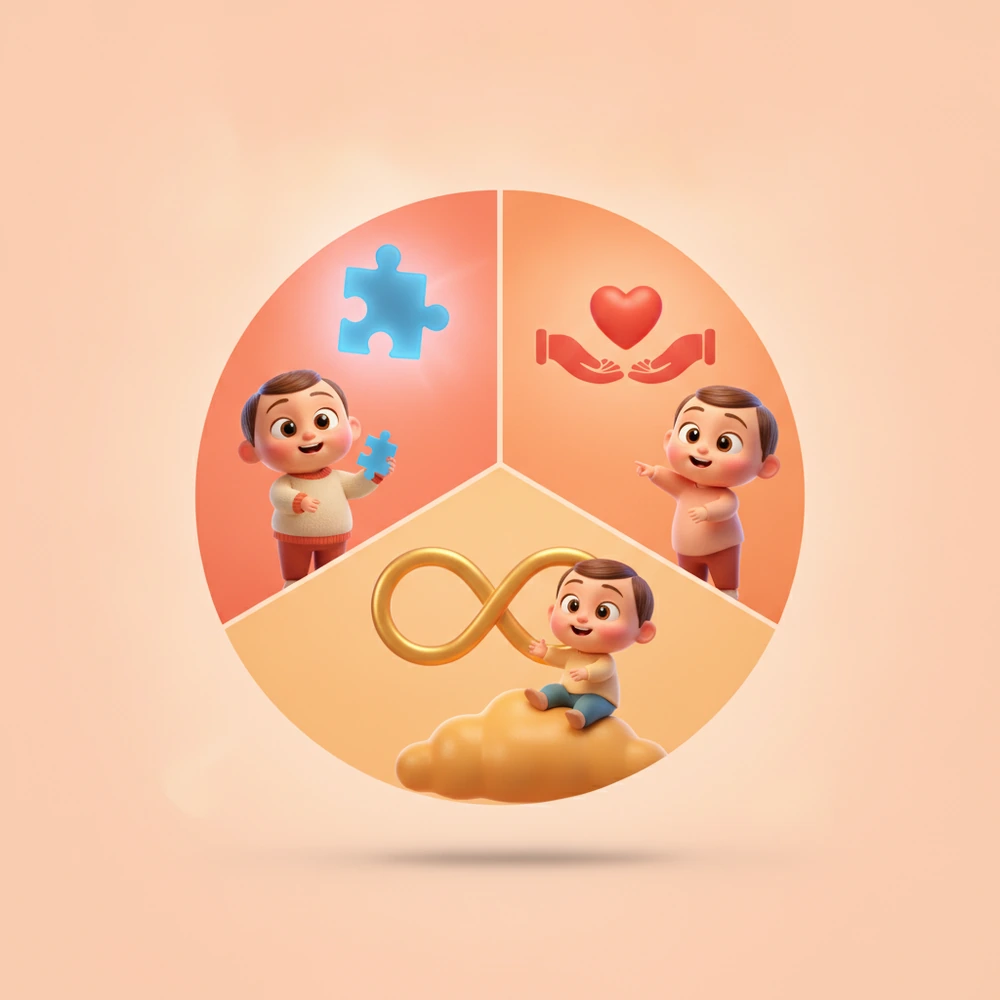 Chart of autism advocacy symbols: Light It Up Blue, Red Instead, Gold Infinity.