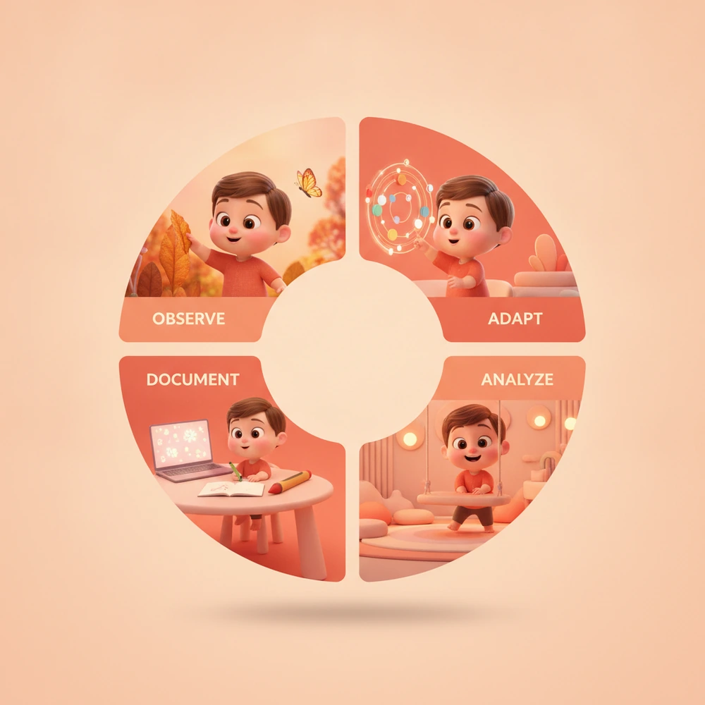 Infographic on creating a sensory profile for a child.