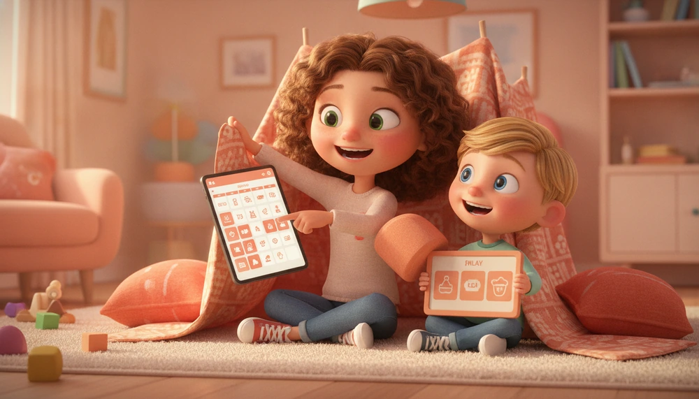 Mixed-neurodivergent household with two children using different schedules.