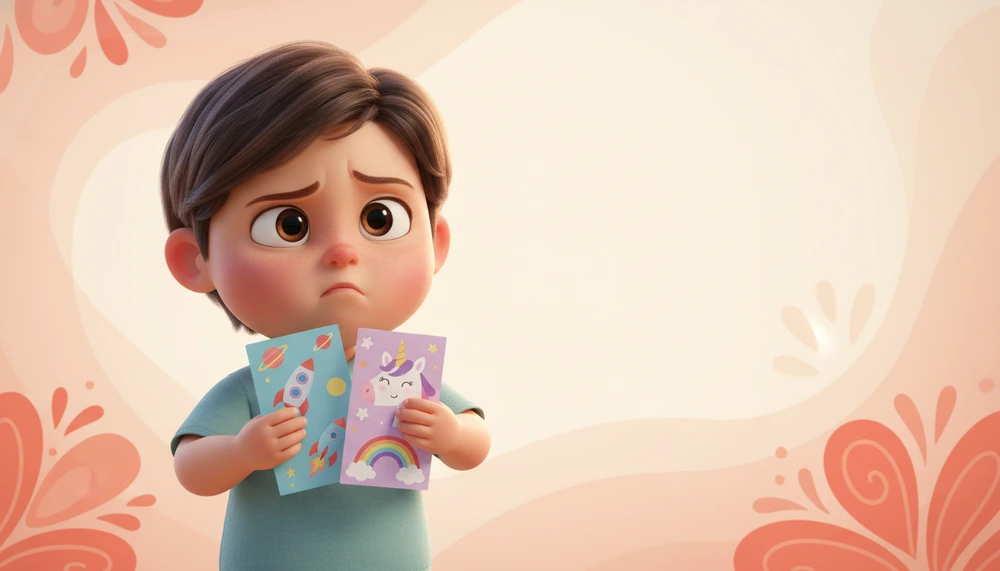 A preteen feeling conflicted between two birthday invitations.