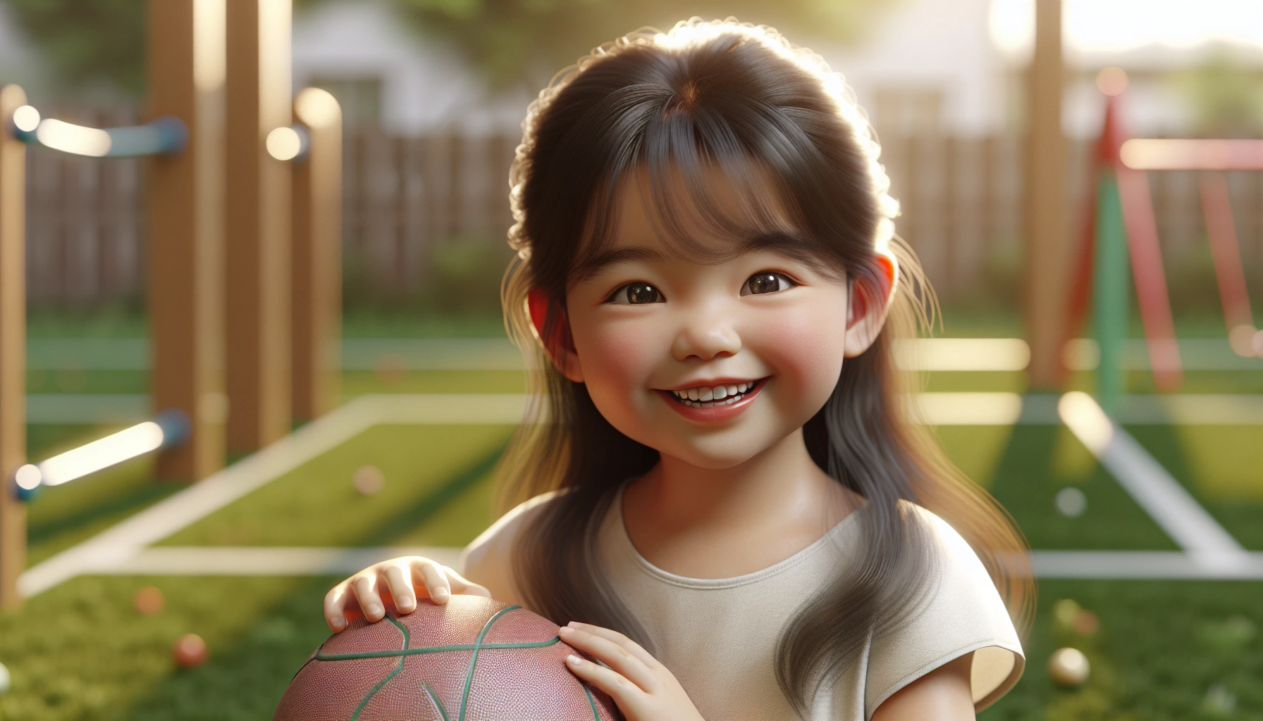 Illustration for: I saw a boy playing with a ball.