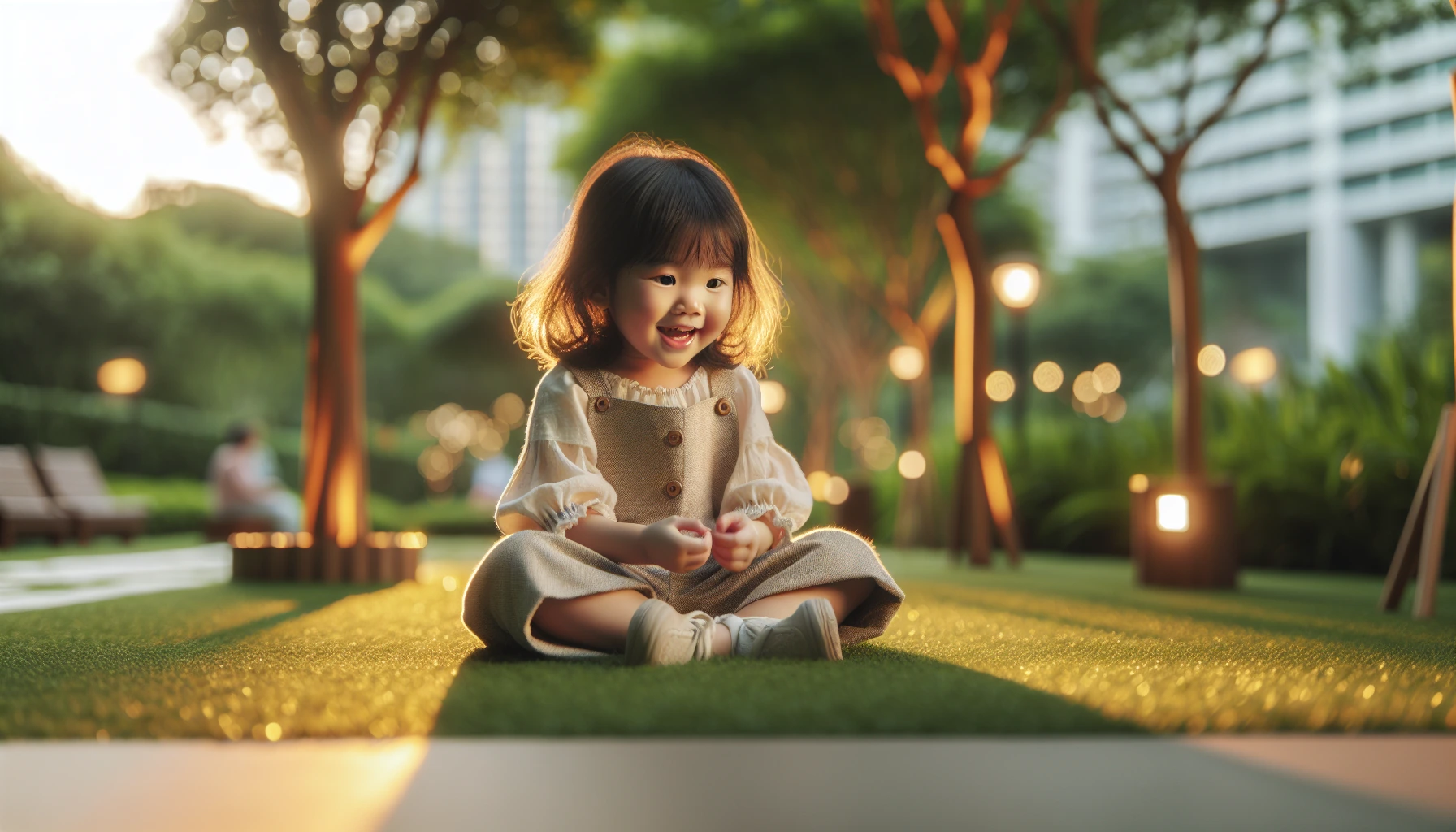 Illustration for: Today, I went to the park.