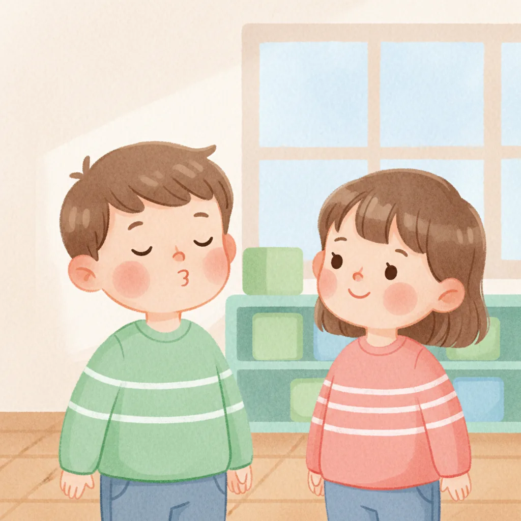 Illustration for: I take a big breath.